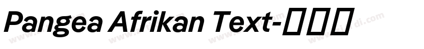 Pangea Afrikan Text字体转换
